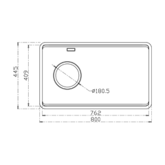 Chậu Rửa Chén Konox 1 Hố Chống Xước Dekor JP8044SU-L-R