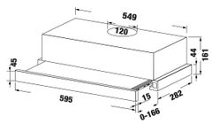Máy Hút Mùi Âm Tủ KAFF KF-TL60SH – Công Suất Hút 700 m³/h