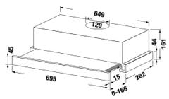 Máy Hút Mùi Âm Tủ KAFF KF-TL70SH – Công Suất Hút 700 m³/h