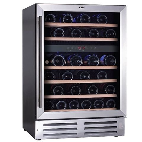Tủ Rượu KAFF KF-WC01 – 2 Vùng Nhiệt Độ, Cửa Kính Chống Tia UV