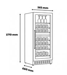 Tủ Rượu Âm Tủ Hafele HW-C415FB 533.17.021 – Lưu Trữ Rượu Chuẩn Châu Âu, Tôn Vinh Đẳng Cấp