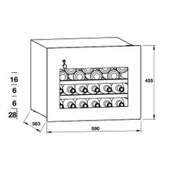 Tủ Rượu Âm Hafele HW-C62BB 533.17.001 – Bảo Quản Rượu Chuẩn Mực, Nâng Tầm Không Gian Sống