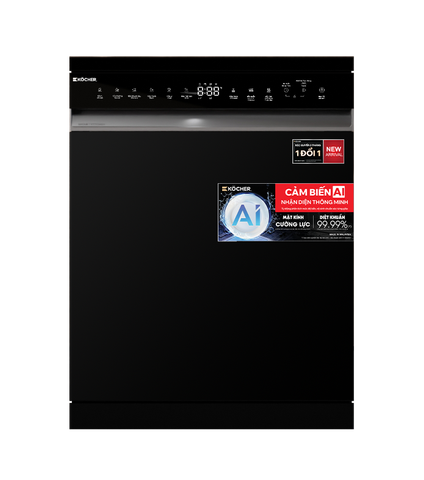 Máy Rửa Chén Kocher X15 SMART AI – Rửa Thông Minh, 17 Bộ, AI Wash