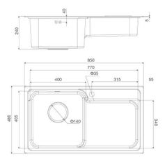 Chậu rửa Malloca MS 1028 N