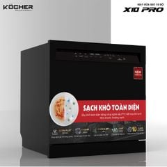 Máy Rửa Bát Köcher X10 PRO – 8 Chương Trình Rửa Hiện Đại, Tiết Kiệm Và An Toàn Tuyệt Đối