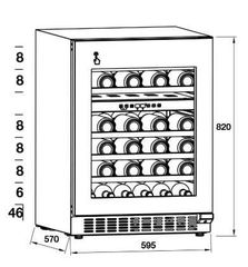 Tủ Rượu Hafele HW-C129FB 533.17.011 – Bảo Quản Rượu Chuẩn Châu Âu, Thiết Kế Sang Trọng