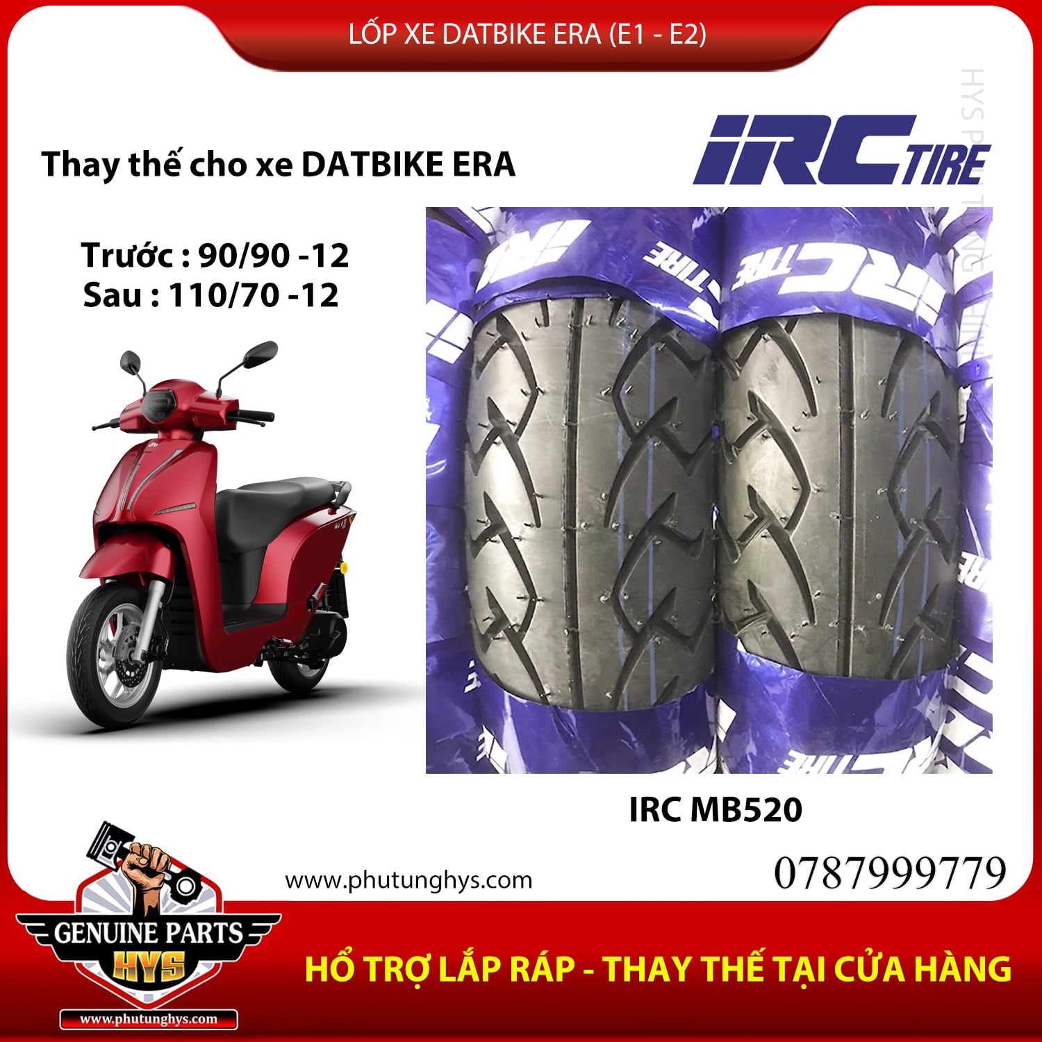 LỐP XE DATBIKE ERA IRC