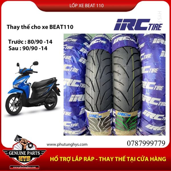 LỐP XE BEAT 110 IRC