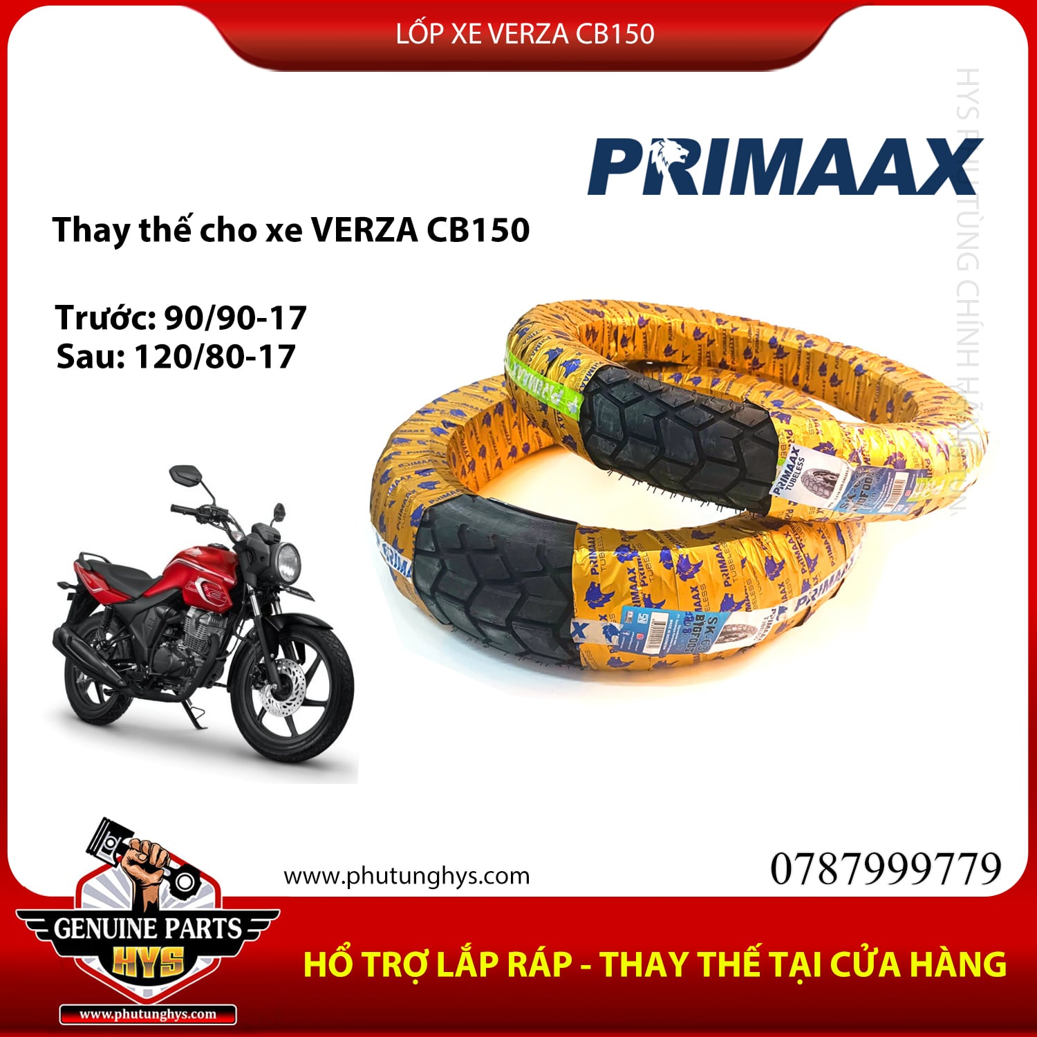 LỐP XE VERZA PRIMAAX SK-63