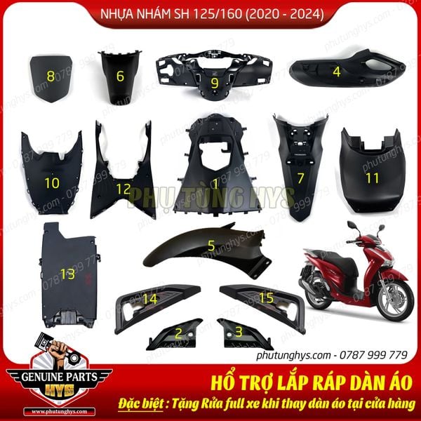 NHỰA NHÁM SH 125/150/160 (2020 - 2024)