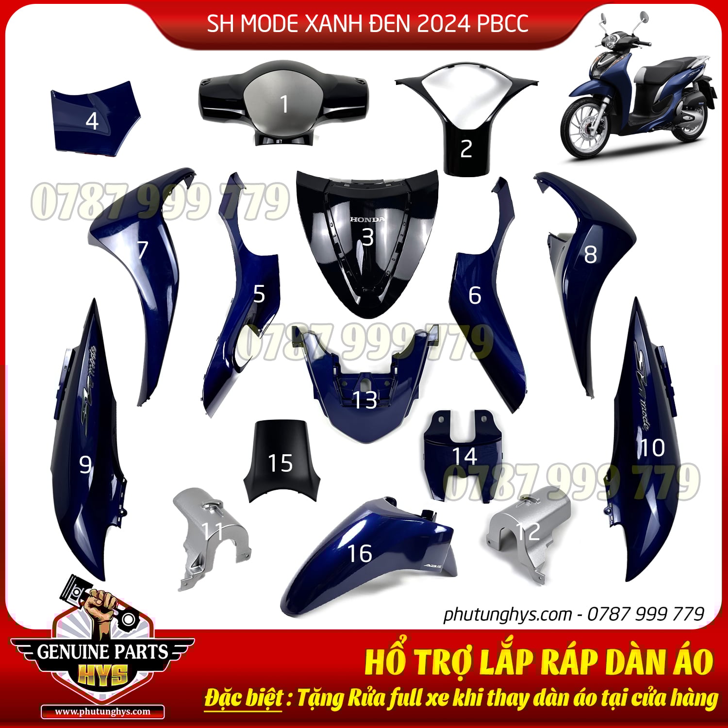 DÀN ÁO SH MODE XANH ĐEN 2024 PHIÊN BẢN CAO CẤP