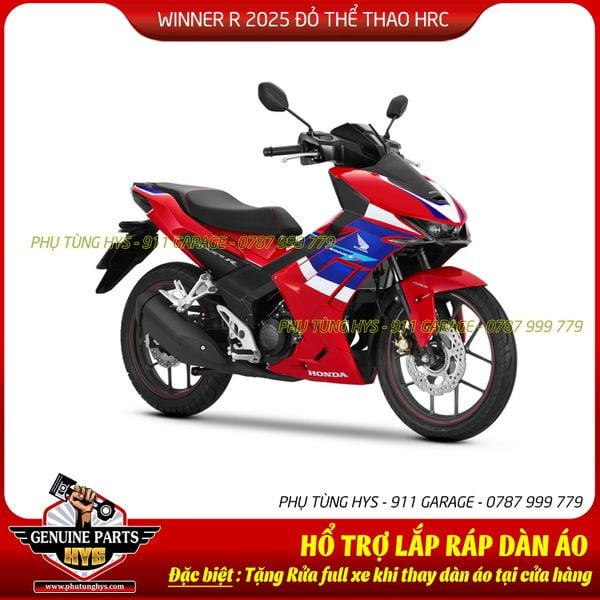 DÀN ÁO WINNER R 2025 ĐỎ THỂ THAO HRC