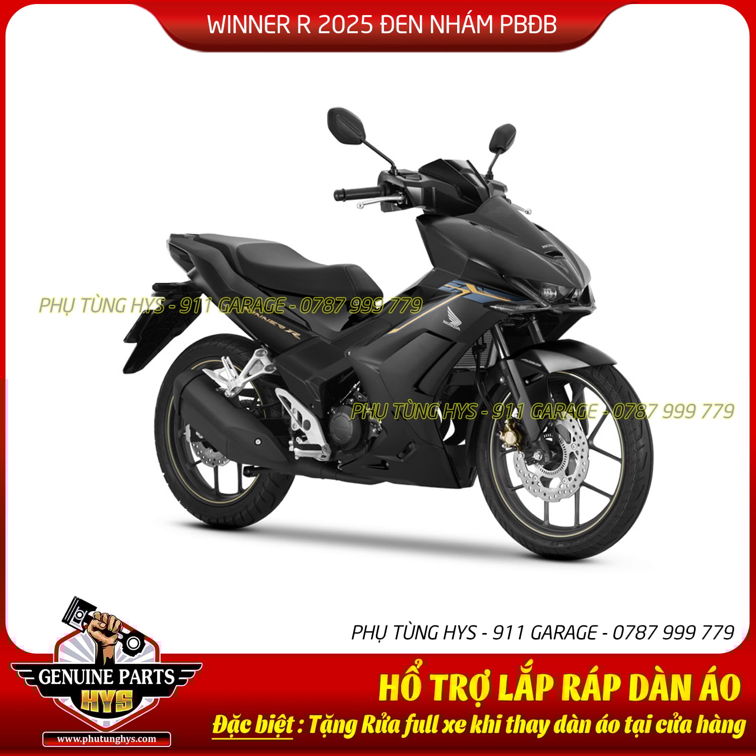 DÀN ÁO WINNER R 2025 ĐEN NHÁM PHIÊN BẢN ĐẶC BIỆT