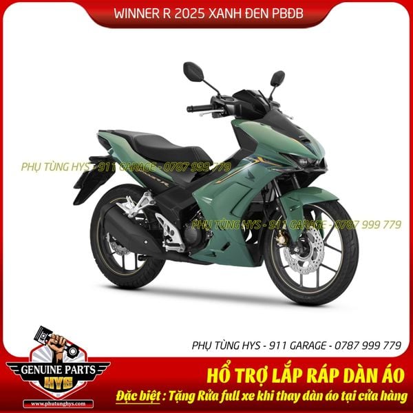 DÀN ÁO WINNER R 2025 XANH ĐEN PHIÊN BẢN ĐẶC BIỆT