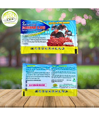  Thuốc Diệt Chuột FOWARAT dạng hạt gạo, gói 25g Cty Trí Văn Nông. 