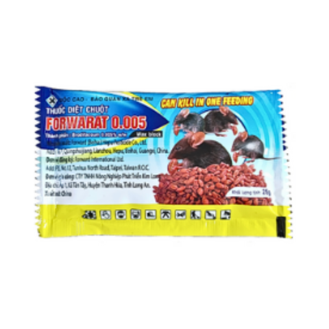  Thuốc Diệt Chuột FOWARAT dạng hạt gạo, gói 25g Cty Trí Văn Nông. 