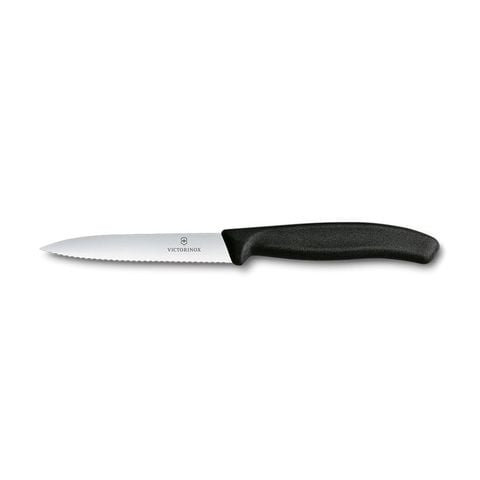  Dao cắt gọt lưỡi răng cưa 10cm mũi nhọn Swiss Classic 