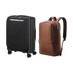  Set B4.2: Vali kéo Upscape EXP Easy Access + Balo laptop 14.1 Sam Classic Leather 