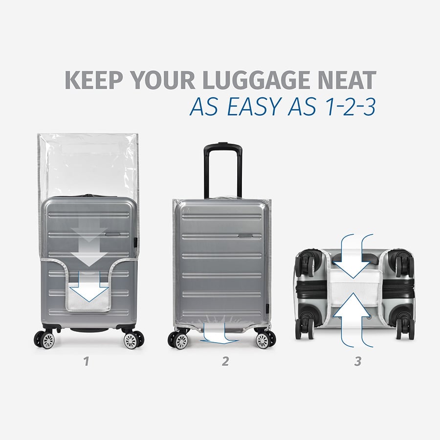  Bao trùm vali trong suốt Traveler's Choice 