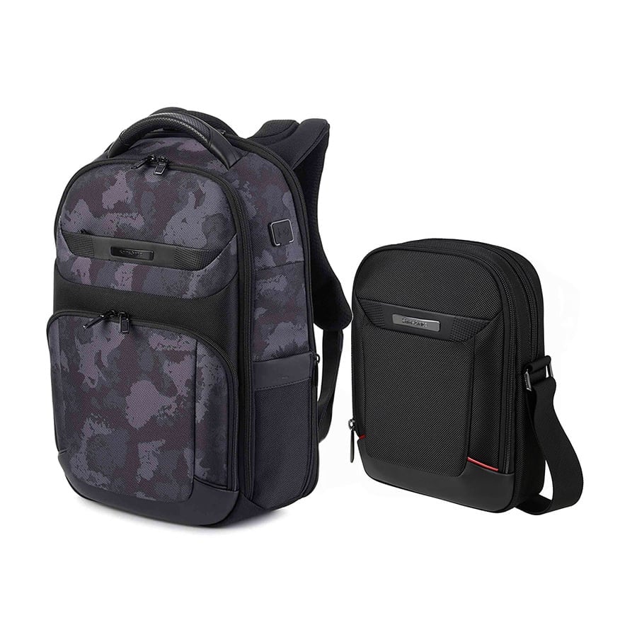 Set B1: Balo laptop 15.6in + Túi đeo chéo 9.7in PRO-DLX 6