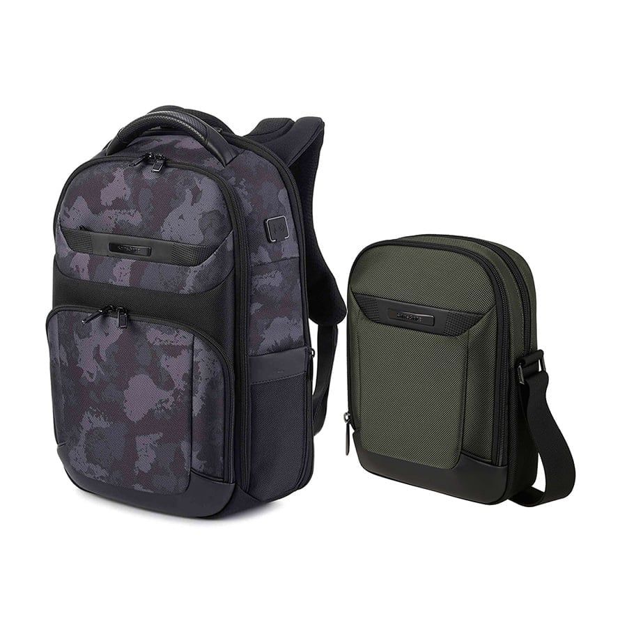  Set B1: Balo laptop 15.6in + Túi đeo chéo 9.7in PRO-DLX 6 