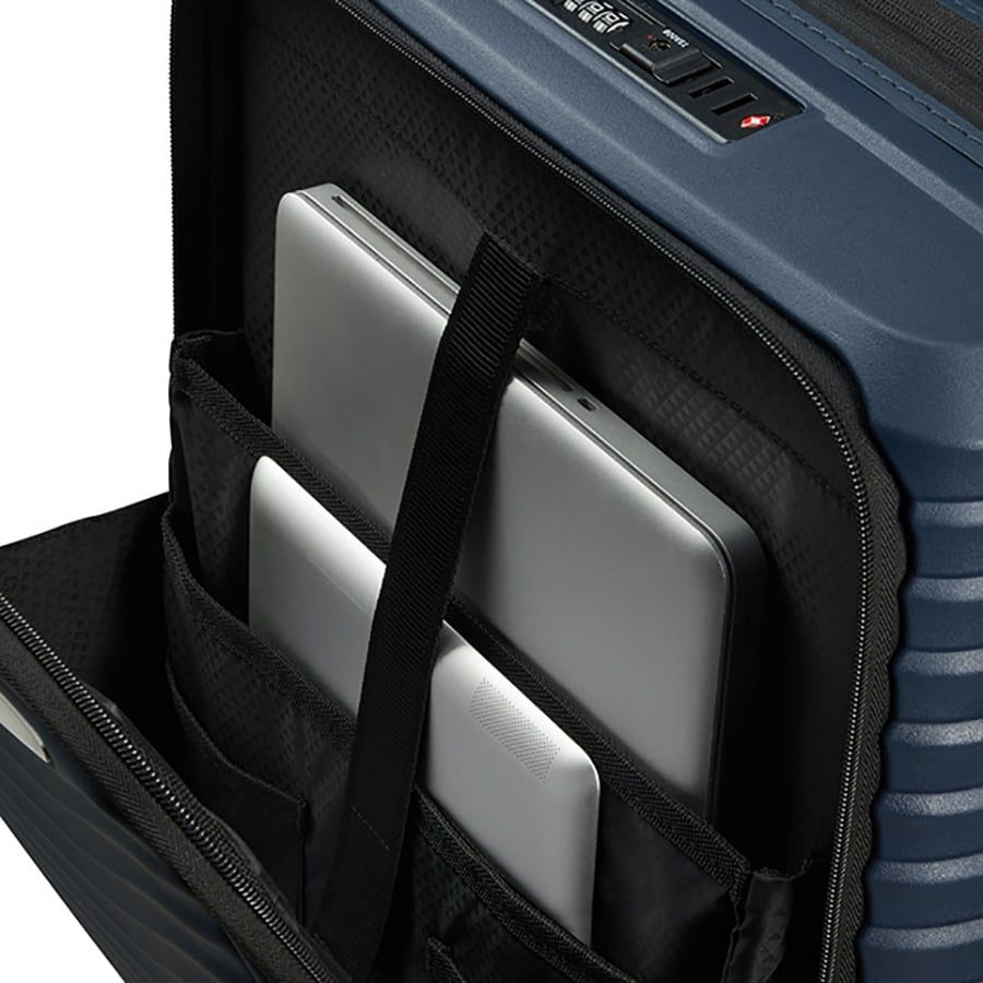  Set B4.2: Vali kéo Upscape EXP Easy Access + Balo laptop 14.1 Sam Classic Leather 