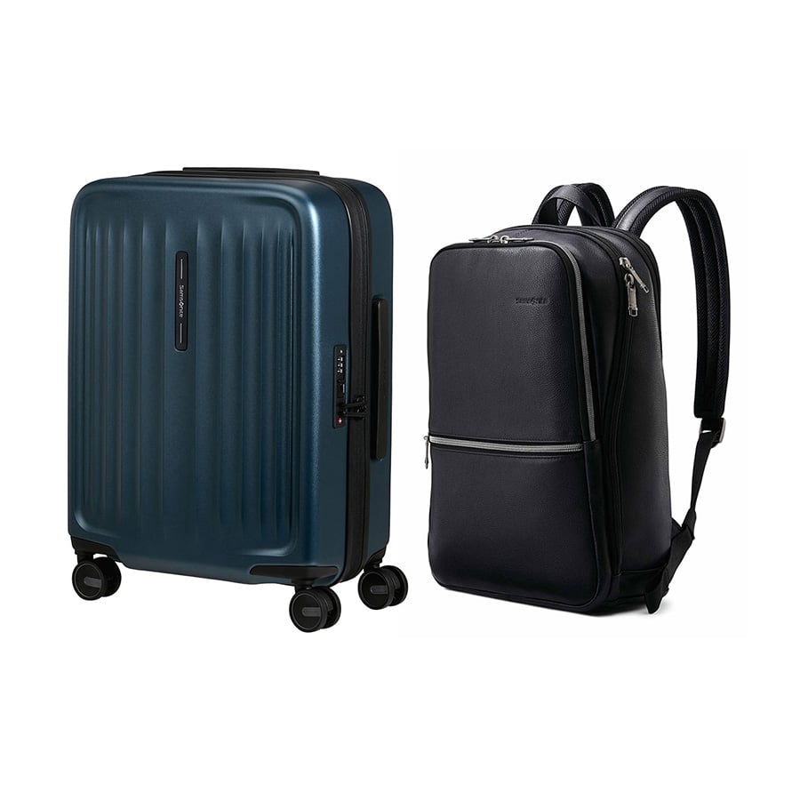  Set B4: Vali kéo FYRM 55/20 + Balo laptop 14.1 Sam Classic Leather 