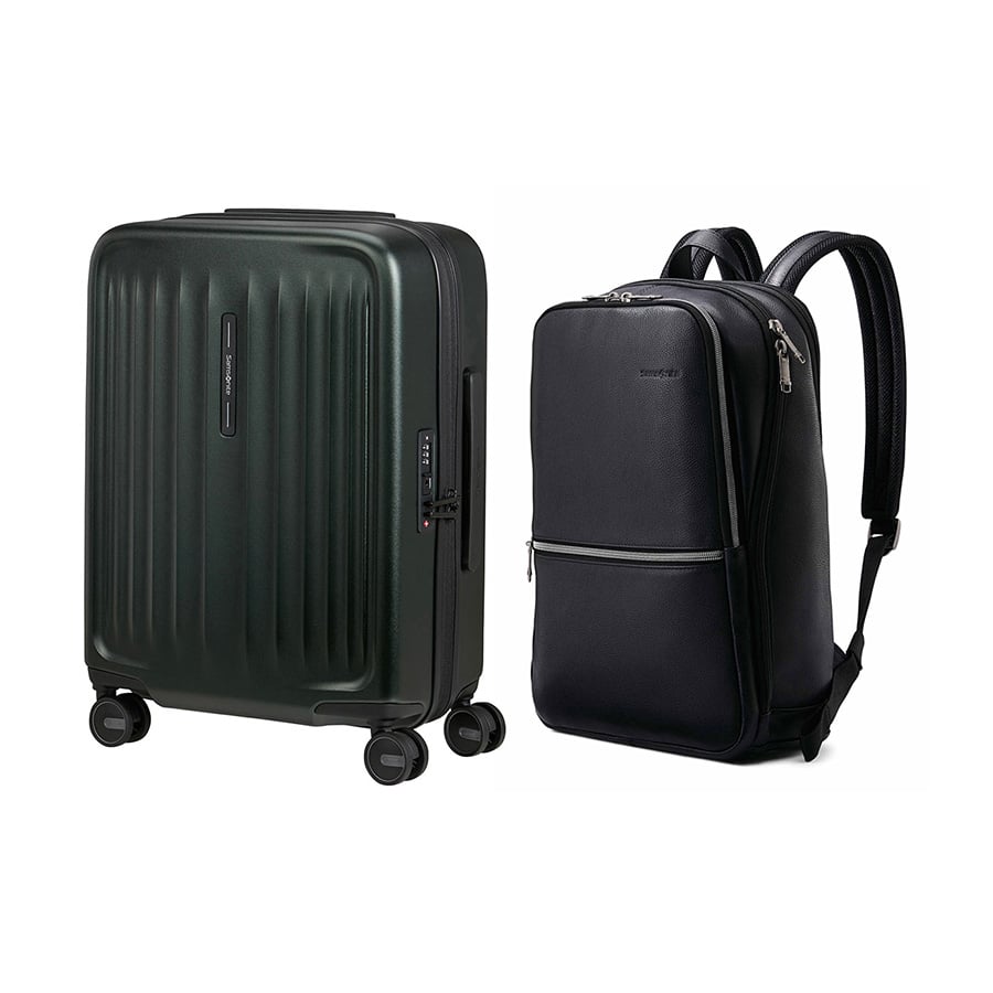  Set B4: Vali kéo FYRM 55/20 + Balo laptop 14.1 Sam Classic Leather 