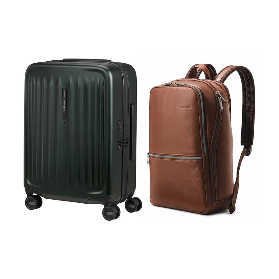  Set B4: Vali kéo FYRM 55/20 + Balo laptop 14.1 Sam Classic Leather 