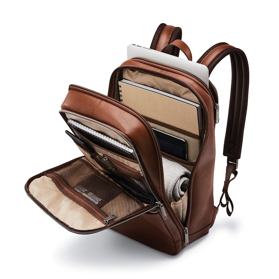  Set B4.2: Vali kéo Upscape EXP Easy Access + Balo laptop 14.1 Sam Classic Leather 