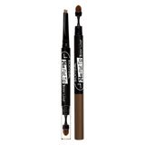 Chì Mày Hai Đầu Lâu Trôi Silkygirl 24Hr Flat Tip Brow Liner 02 Dark Brown