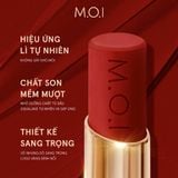  Son Môi Sáp M.O.I Velvet Matte Lipstick Queen Of Rose No.6 Strong Nude. 