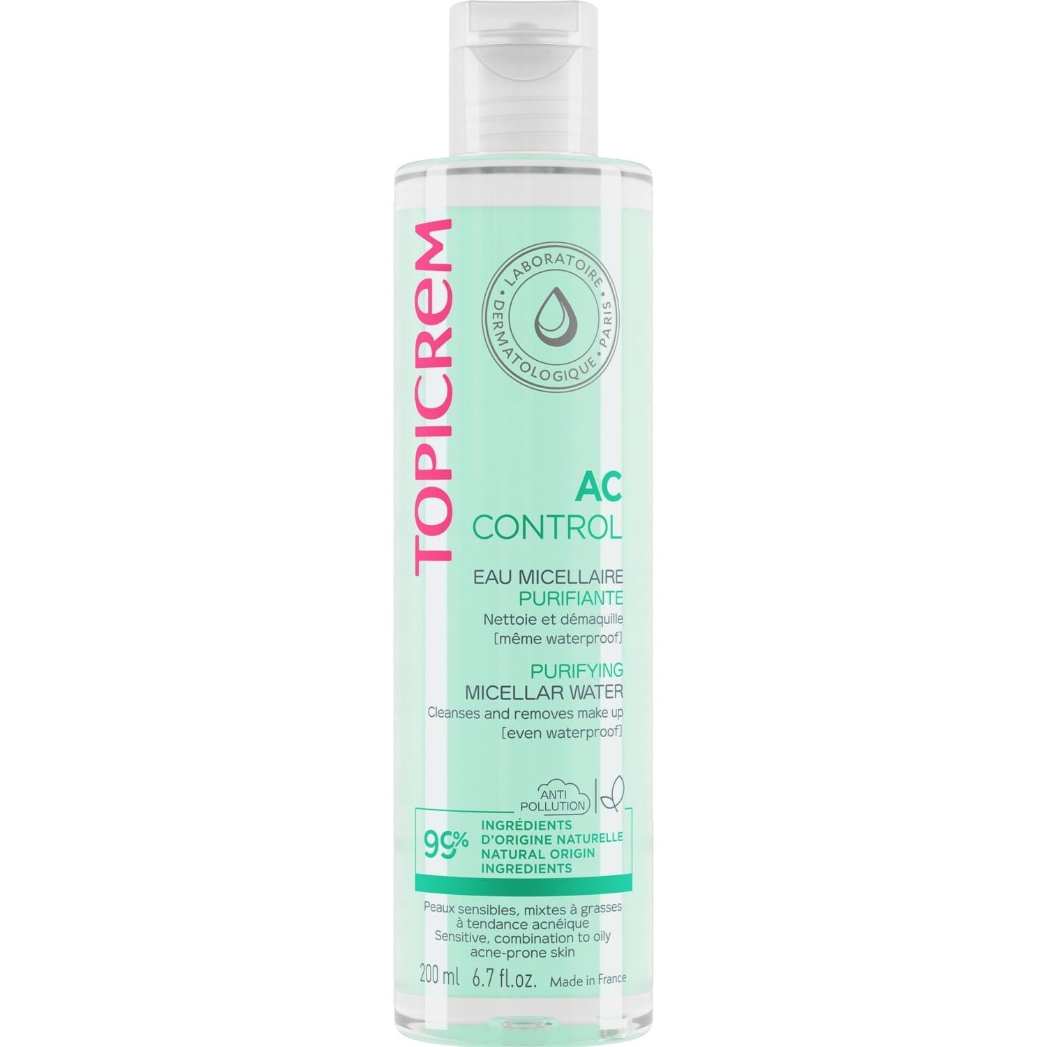  Nước Tẩy Trang Cho Da Dầu, Mụn, Nhạy Cảm Topicrem Ac Purifying 200ml 