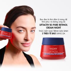  Kem Dưỡng Giúp Mờ Thâm Nám Và Giúp Da Sáng Khỏe Vichy Lifactiv B3 Pure Retinol Cream Night 50ml. 