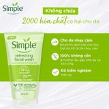  Sữa Rửa Mặt Simple Kind To Skin Refreshing Facial Wash 150ml. 