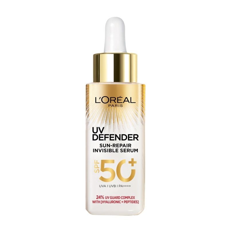 Serum Chống Nắng L'Oreal Phổ Rộng Mỏng Nhẹ, Bảo Vệ Da 30ml Defender Sun-Repair Spf 50 Pa .