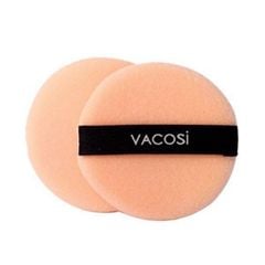  Bông Phấn Khô Tròn Nhỏ Vacosi Small Round Puff BP01 Bịch 2 Miếng 