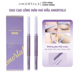  Dao Cạo Lông Mày 2 Đầu Amortals Double Headed Macro Eyebrow Razor (1pce). 