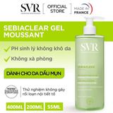  Gel Rửa Mặt Không Chứa Xà Phòng Cho Da Dầu Svr Sebiaclear Gel Moussant 400ml. 