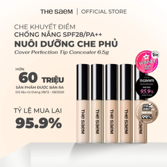 Kem Che Khuyết Điểm The Saem Cover Perfection Tip Concealer Màu 02 Rich Beige 6.5g. 