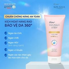  Lotion Chống Nắng Dưỡng Thể Sunplay Skin Aqua Uv Body Whitening 150G. 