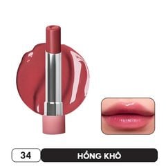  Son Bóng Dưỡng Môi 3Ce Glazy Lip Glow 34 Rose Glaze. 