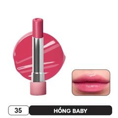  Son Bóng Dưỡng Môi 3Ce Glazy Lip Glow 35 Pink Tube. 