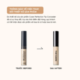  Kem Che Khuyết Điểm The Saem Cover Perfection Tip Concealer Màu 2.5 Medium Deep 6.5g. 