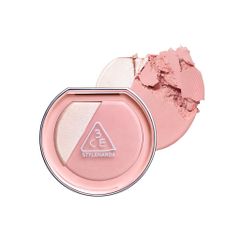  Phấn Má Hồng Bắt Sáng 3CE Blushlighter Lazy Talk Hồng Đào Sữa 9g. 