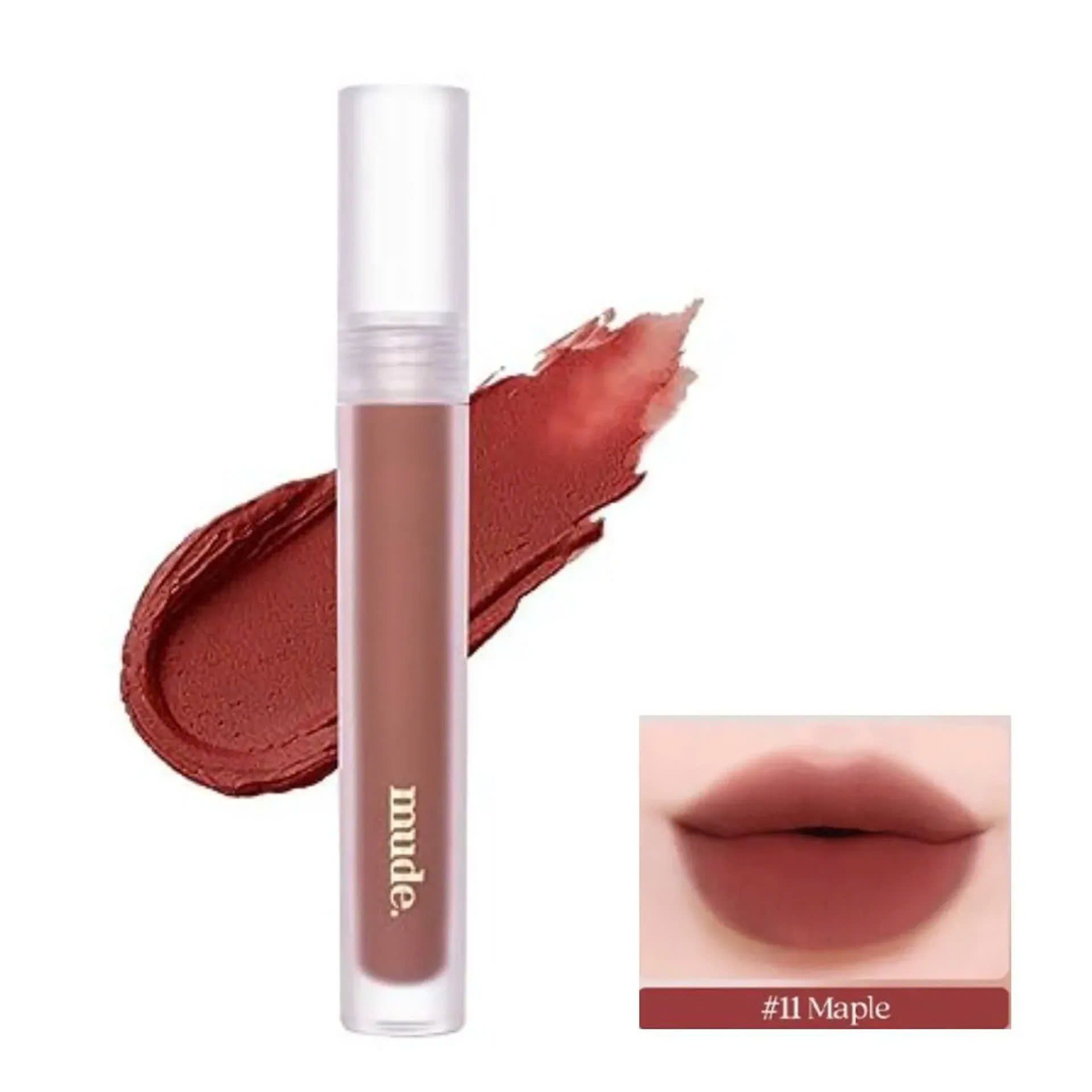  Son Môi Mude Soft Blur Tint 11 Maple - Đỏ Nâu Gạch 