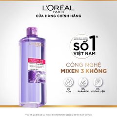  Nước Tẩy Trang Làm Sạch Và Cấp Ẩm L'Oreal Revitalift Hyaluronic Acid Hydrating Micellar Water 95ml. 