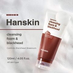  Sữa Rửa Mặt Làm Sạch Sâu Hanskin Cleansing Foam Blackhead 120ml. 