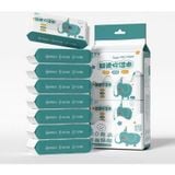 Bịch 8 Gói Khăn Giấy Ướt Mini Không Mùi Nhiều Hình Dễ Thương Bỏ Túi Tiện Lợi (8 tờ x 8 gói )/bịch)