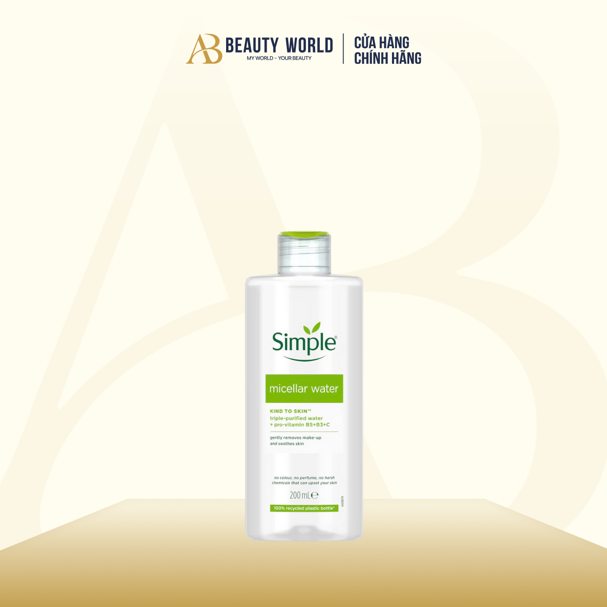  Nước Tẩy Trang Làm Sạch Vượt Trội Không Chứa Cồn Gây Khô Rát Simple Kind To Skin Micellar 200ml 